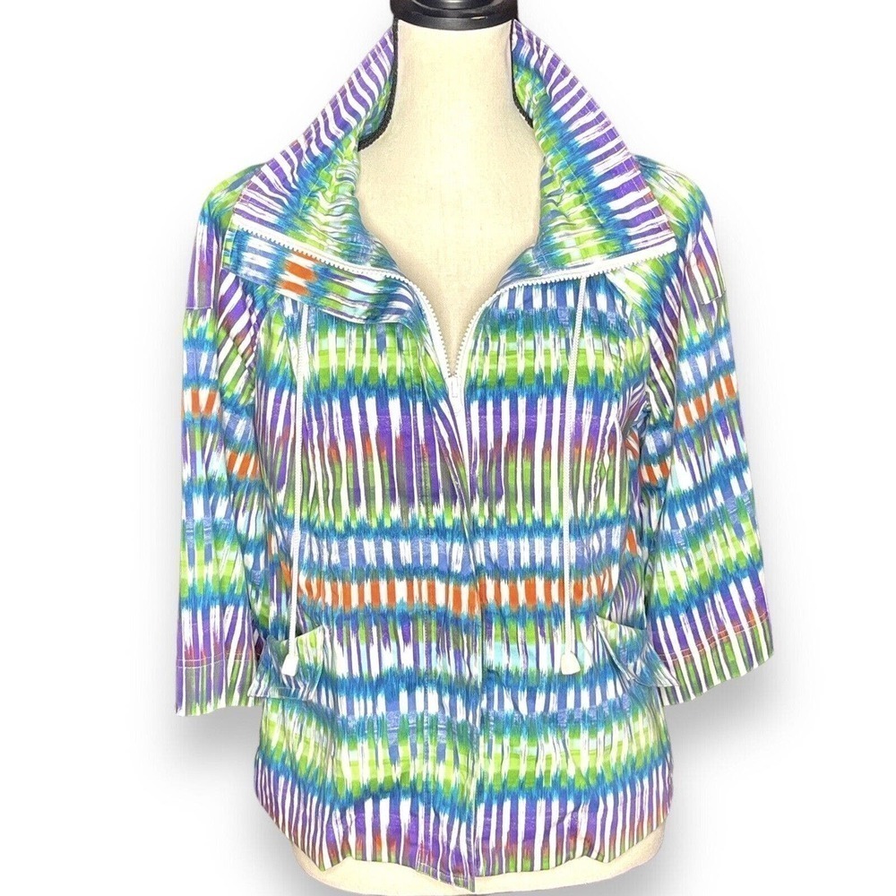 Berek 2 The Collective Works Colorful Jacket Small Lightweight Cotton Artsy